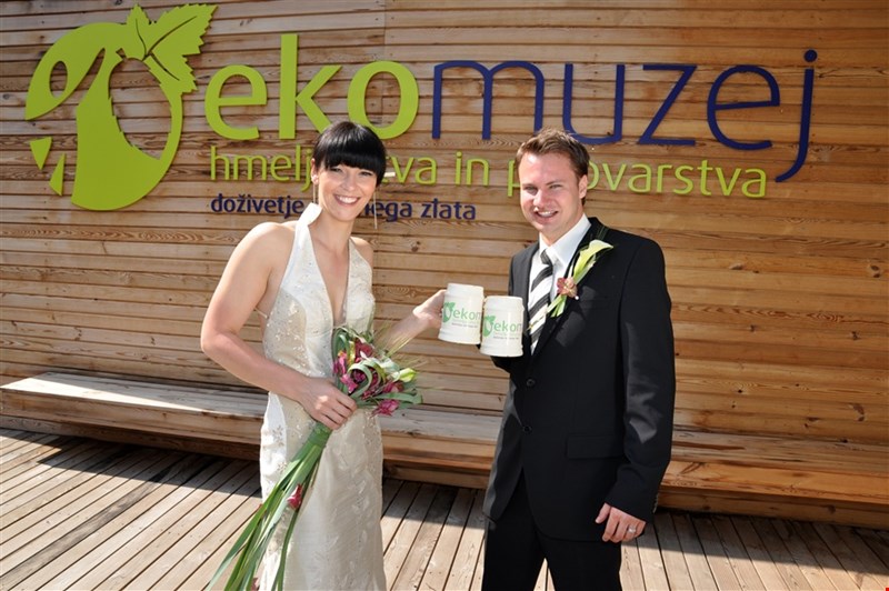 Poroka v Ekomuzeju hmeljarstva in pivovarstva Slovenije 