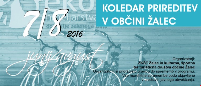 Koledar prireditev julij in avgust 2016